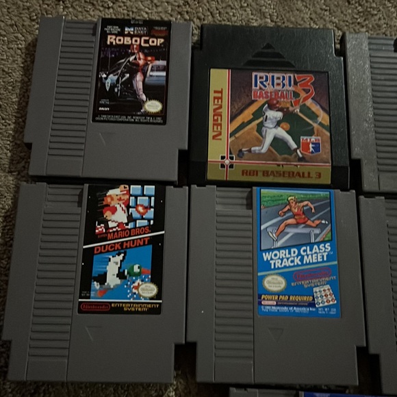 NES Game Lot Super Mario Duck Hunt Indiana Jones Kung Fu RBI 3 More Games - Picture 5 of 7